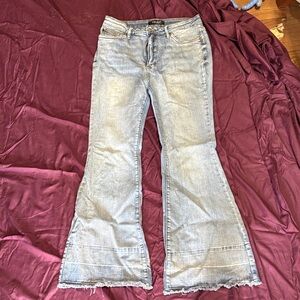 Judy Blue Vintage Wash Wide Leg Jeans